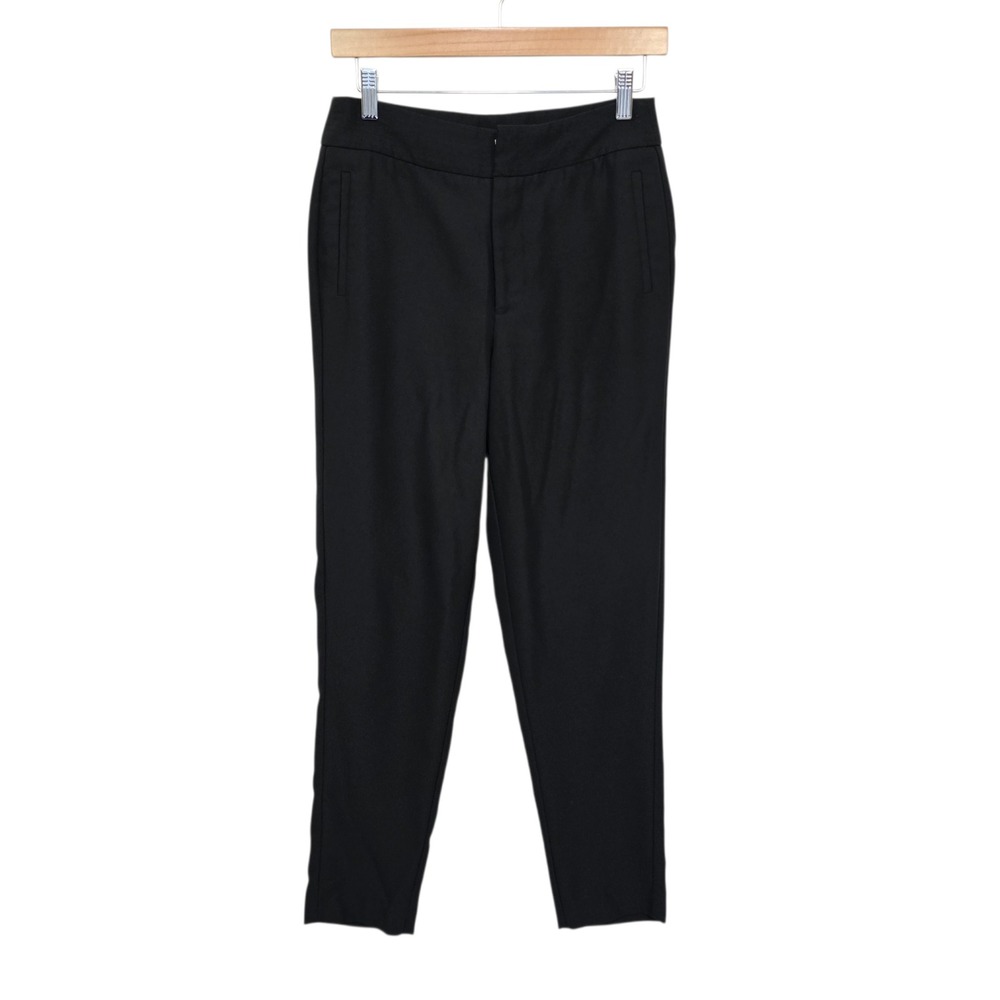Ecru Womens Black Tailored Tapered Leg Dress Pants Trousers Size 2